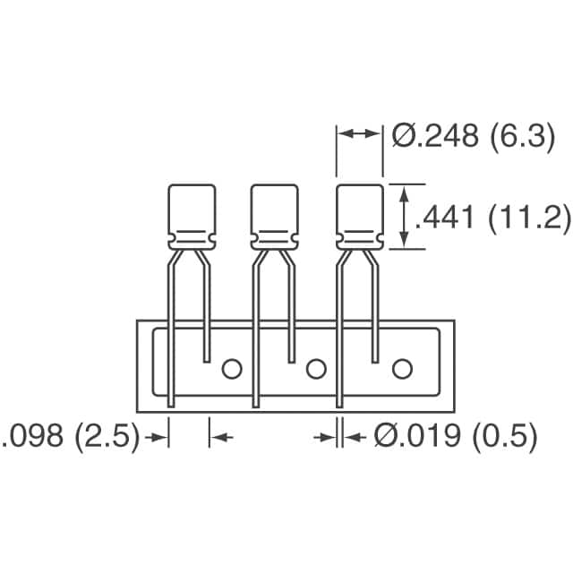 ECA-0JM471I Panasonic Electronic Components  Condensateurs électrolytiques en aluminium